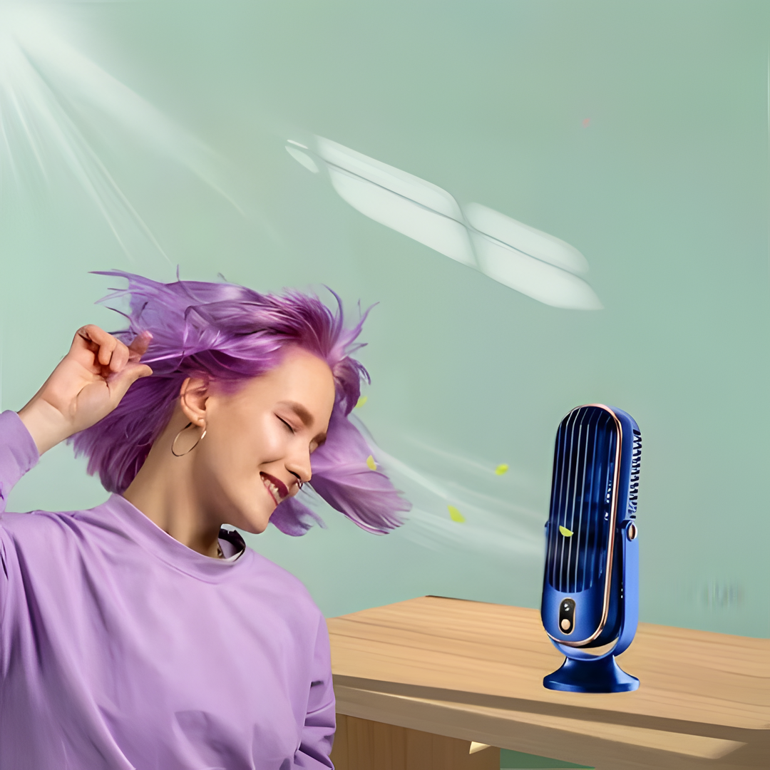 Compact High-Power Portable Desktop Fan - USB Rechargeable | Stornfield