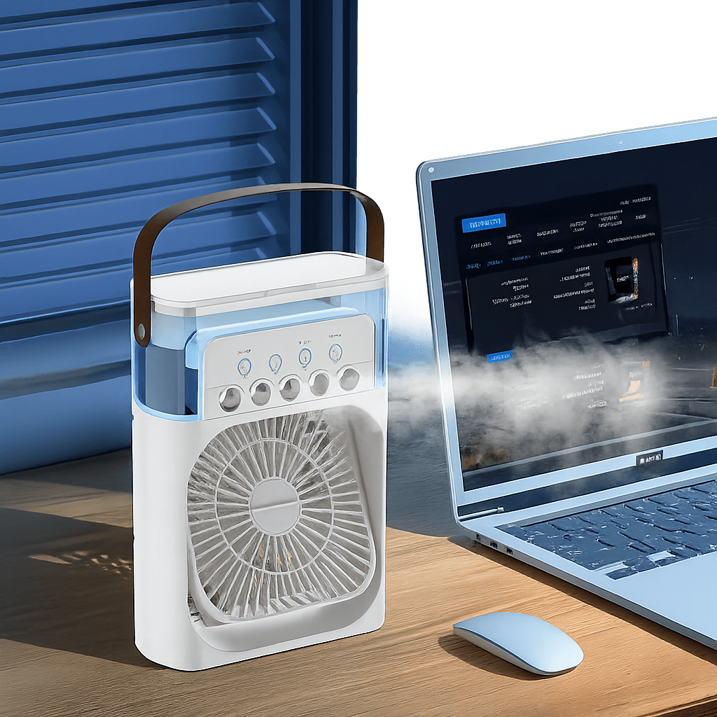 Portable Silent 3-in-1 LED Cooling Fan | Stornfield