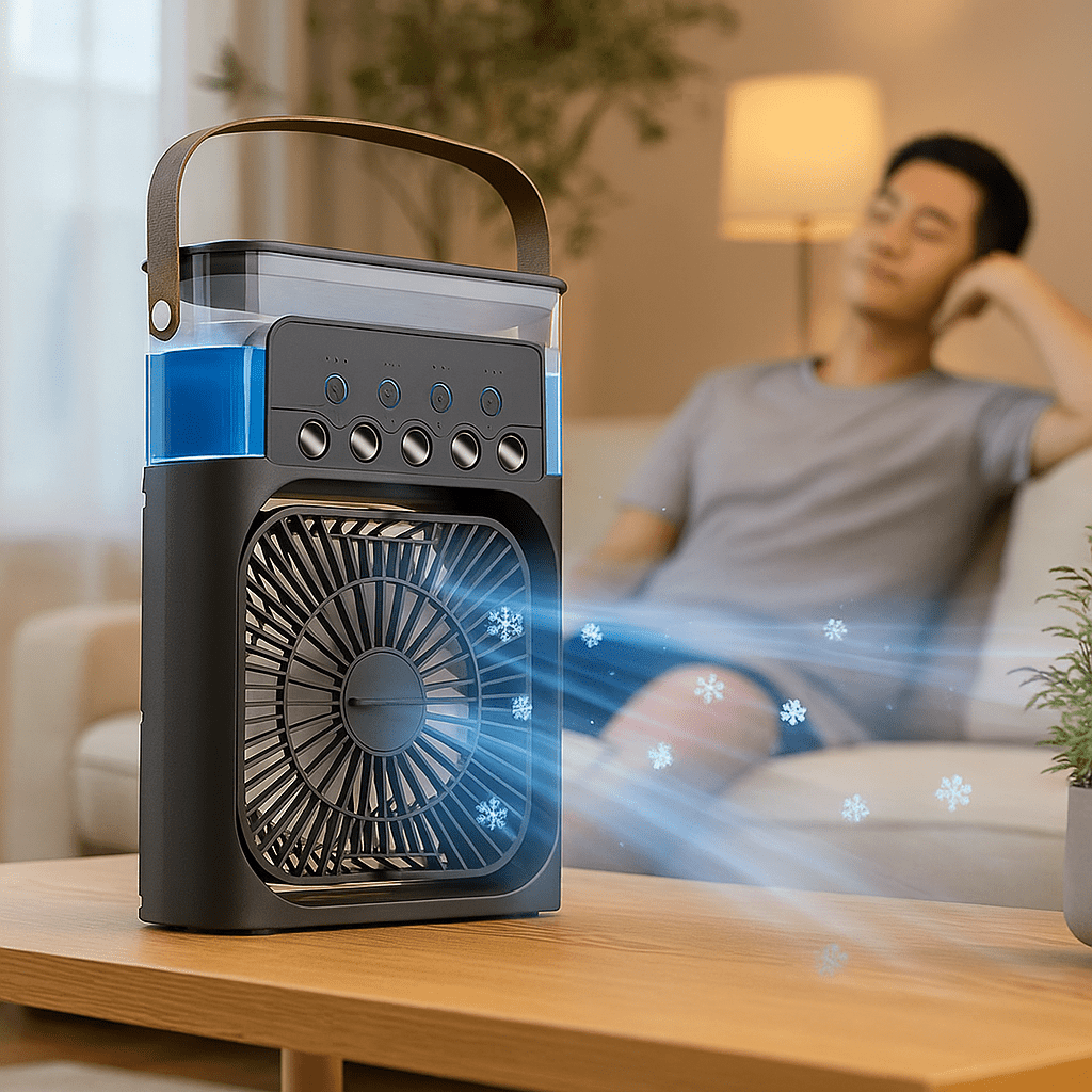 Portable Silent 3-in-1 LED Cooling Fan | Stornfield