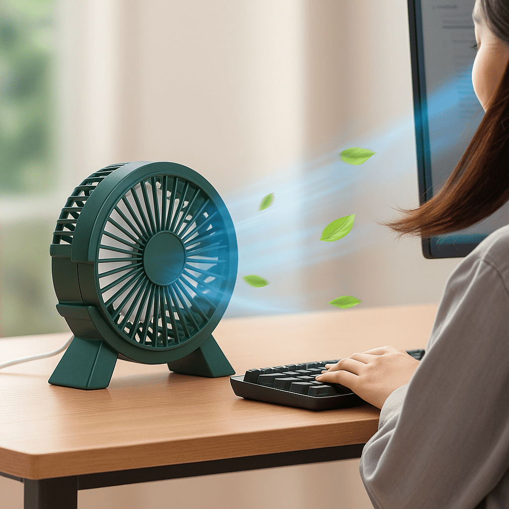 Mini Electric Portable Rechargeable and Silent Fan | Stornfield
