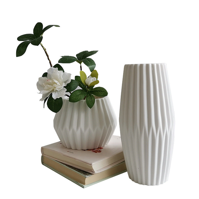 Textured Ceramic Geometric Planter Stornfeild