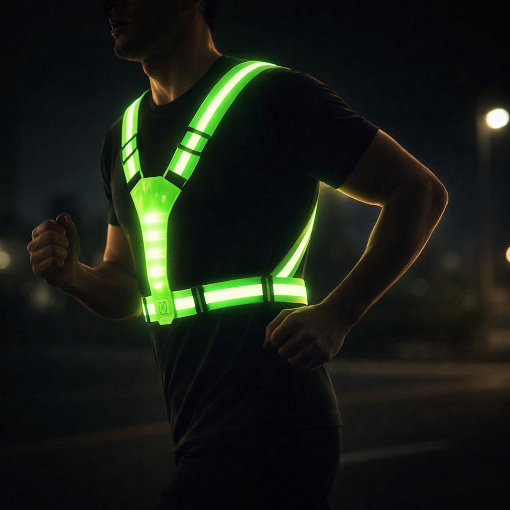 LED Safety Vest Pro – Reflective 360 Visible Vest | Stornfield