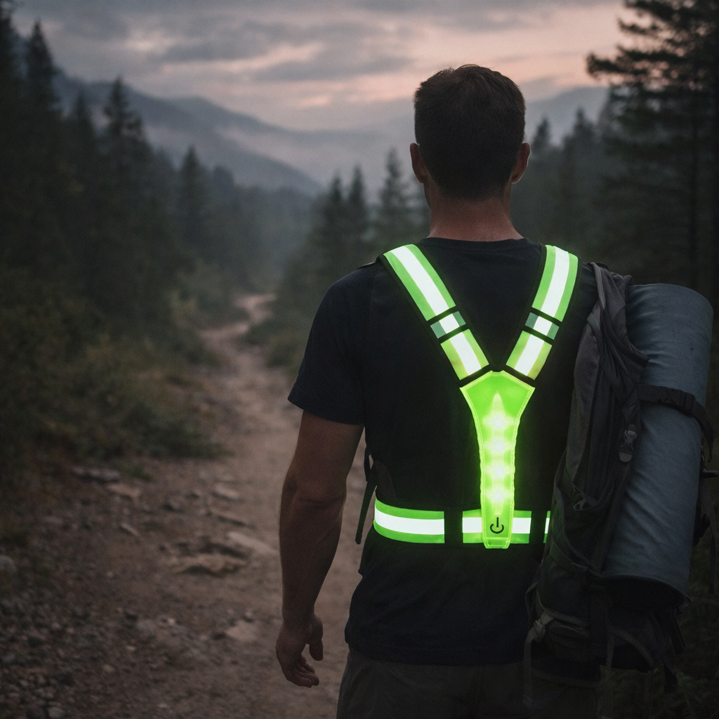LED Safety Vest Pro – Reflective 360 Visible Vest | Stornfield