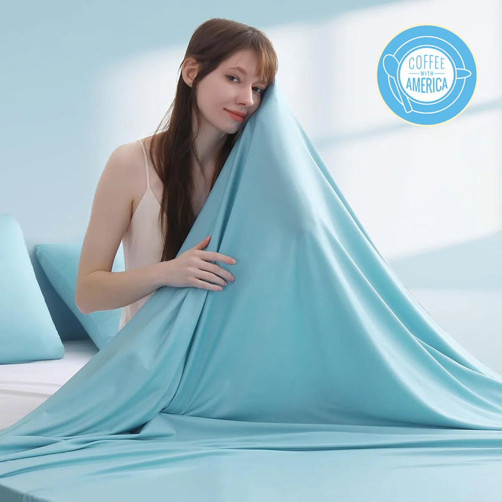 Blue Cooling Blanket –Silver Ion Freshness,  3.0, Lightweight for Hot Sleepers | Stornfield