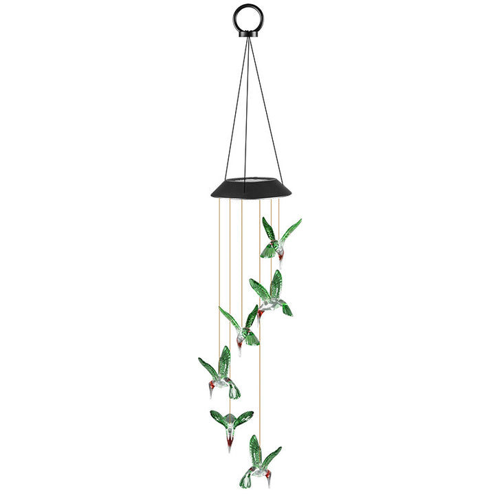 LED Solar Butterfly Wind Chime Garden Hanging Light Stornfield