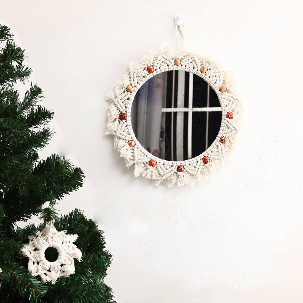 Decorative Macrame Wall Mirror Stornfield