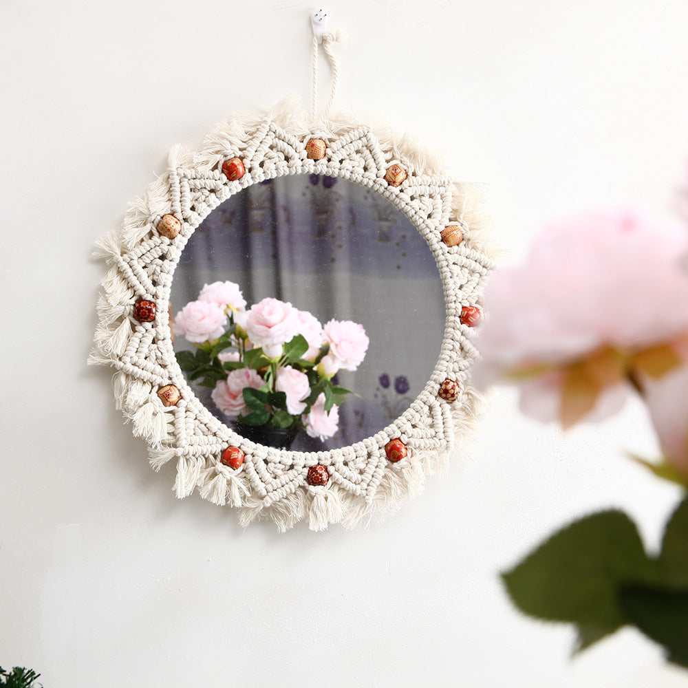 Decorative Macrame Wall Mirror Stornfield