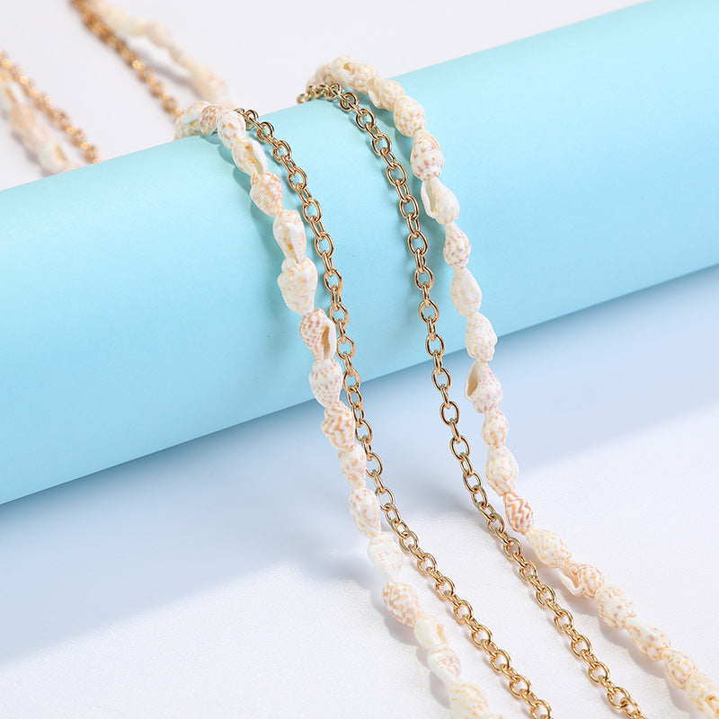 Coastal Shell-Decorated Eyewear Chain Stornfield