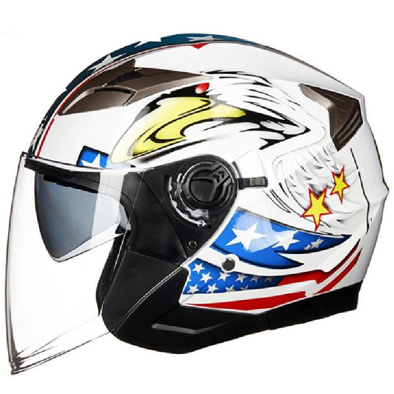 Full-Face Motorcycle Helmet with Integrated Visor Stornfield