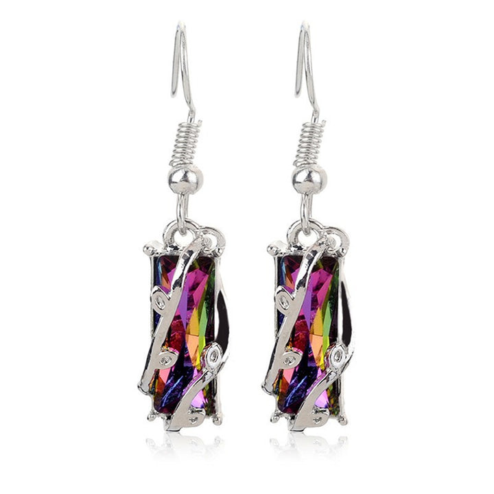 Colorful Crystal Drop Earrings Stornfield