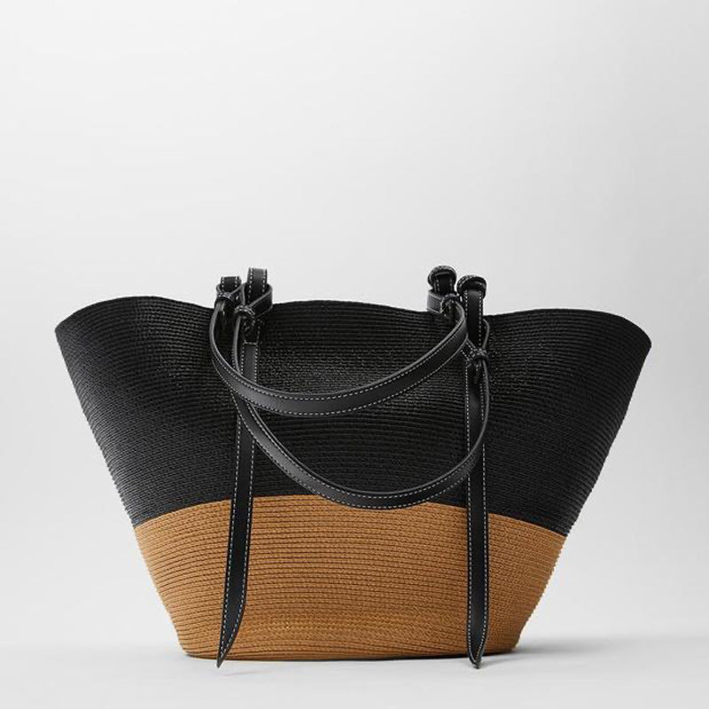 Generous basket bag with elegant leather accents Stornfield