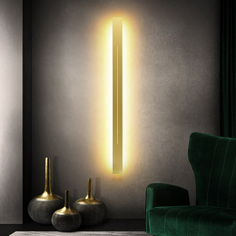 Simplicity Bar Shaped LED Wall Mounted Light Metal Living Room Wall Sconce Lighting | Stornfield