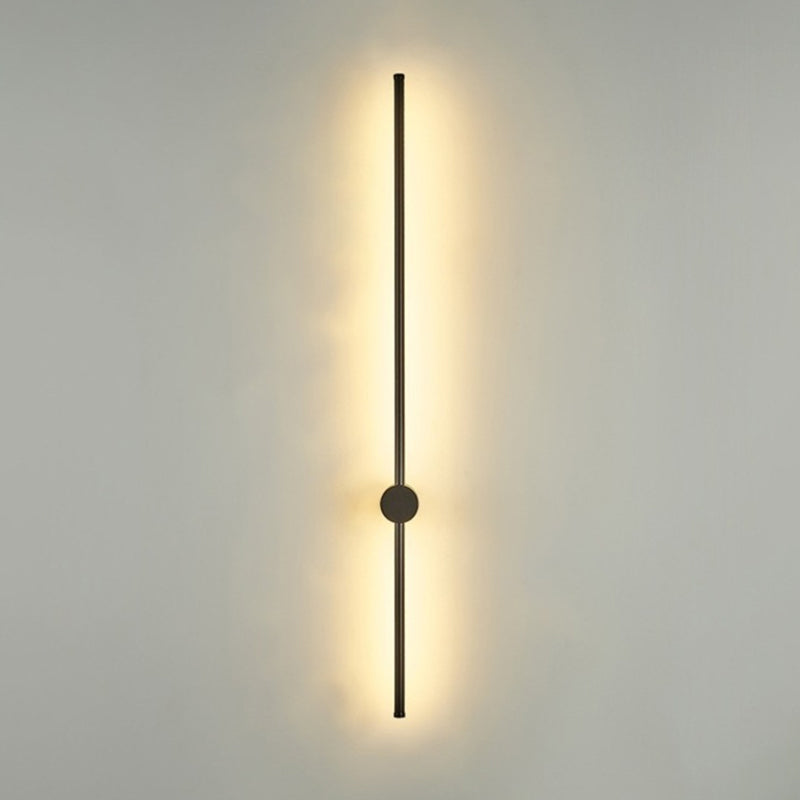 Slim Tube Shaped Sconce Lighting Contemporary Metal Living Room LED Wall Light Fixture | Stornfield