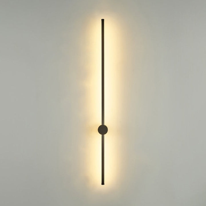 Slim Tube Shaped Sconce Lighting Contemporary Metal Living Room LED Wall Light Fixture | Stornfield
