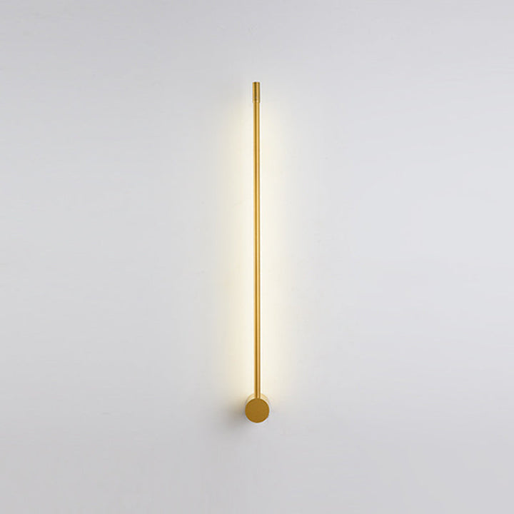 Slim Tube Shaped Sconce Lighting Contemporary Metal Living Room LED Wall Light Fixture | Stornfield