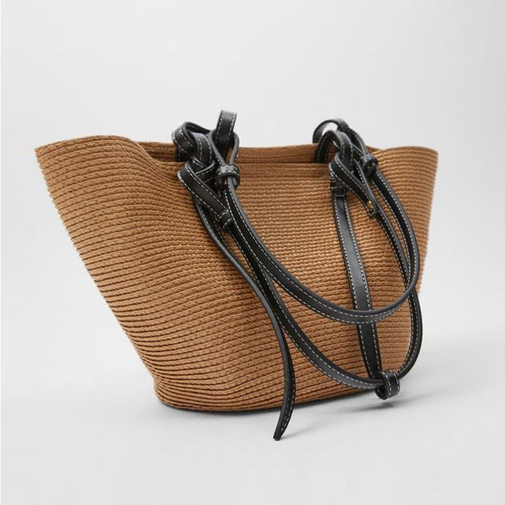 Generous basket bag with elegant leather accents Stornfield