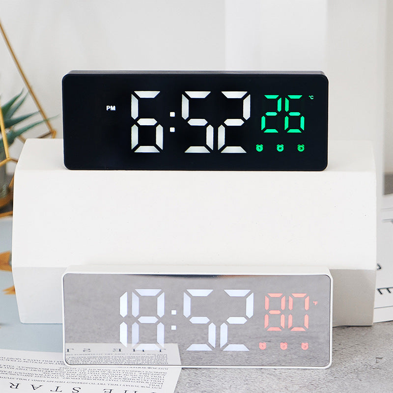 Digital table alarm clock with temperature display and LED display Stornfield