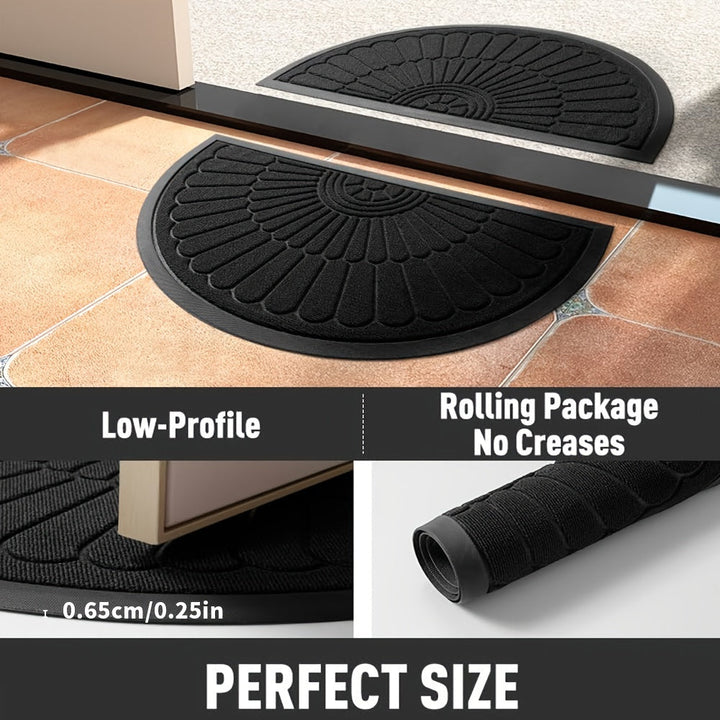 Semi-Round Rubber Mat – Durable and Slip-Resistant for Indoor and Outdoor | Stornfield