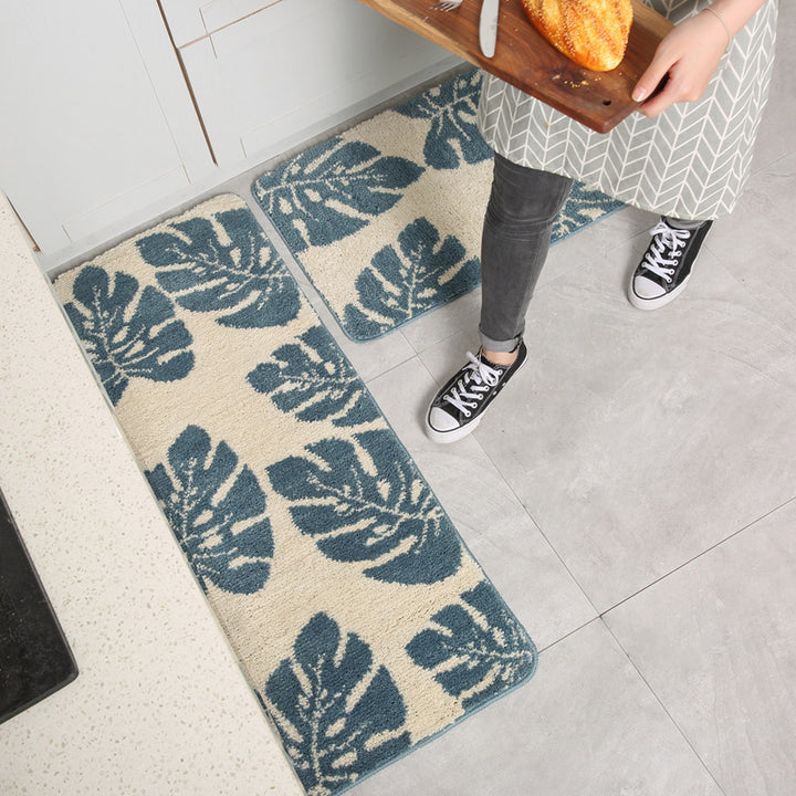 Ultra-Soft Floral Design Bath Runner