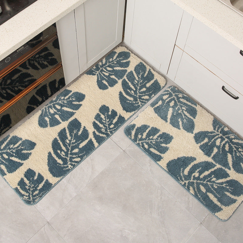 Ultra-Soft Floral Design Bath Runner