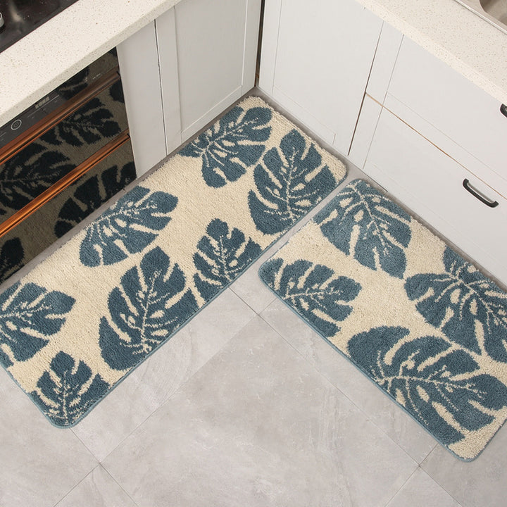 Ultra-Soft Floral Design Bath Runner