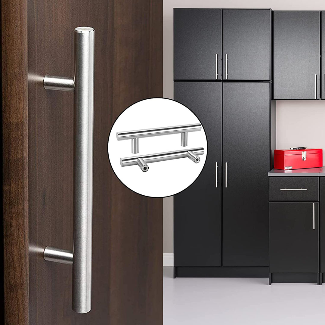 Stornfield | Brushed Nickel Stainless Steel Modern T-Bar Drawer Pulls