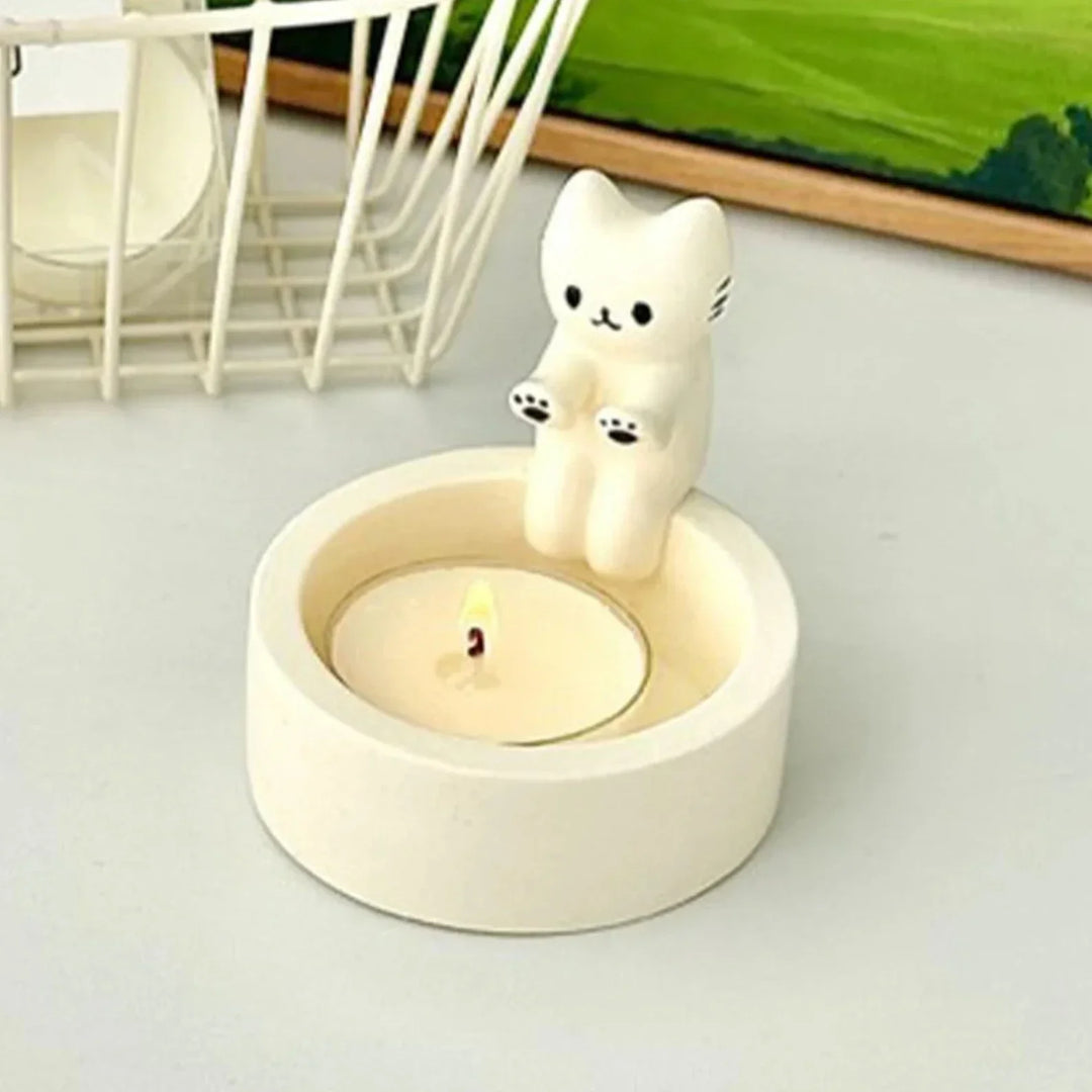 Cute Cat Candle Holder | Stornfield