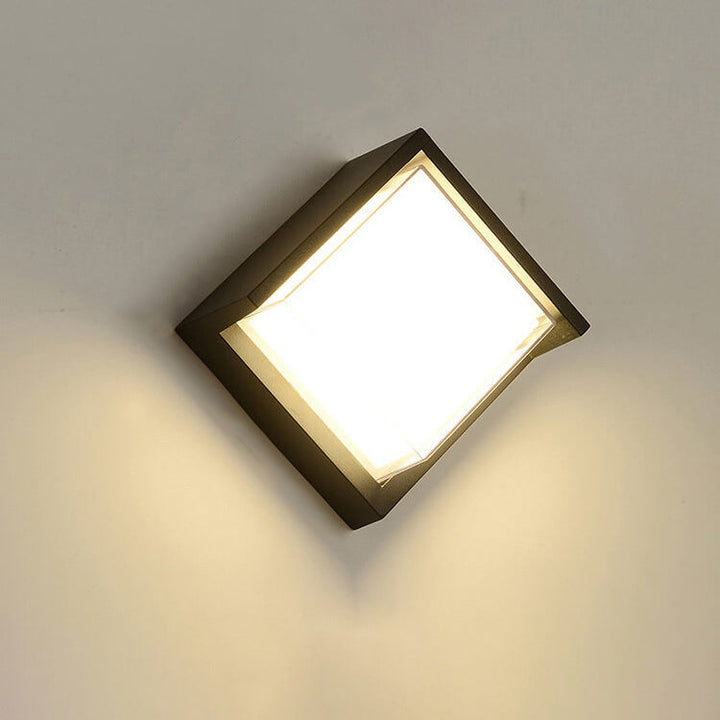 Modern Creative Geometry Aluminum Outdoor Waterproof LED Wall Sconce Lamp | Stornfield