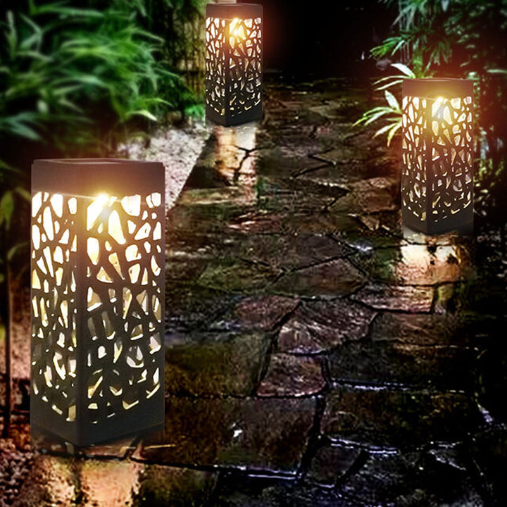 Creative Hollow Square Column LED Outdoor Lawn Ground Insert Landscape Light | Stornfield