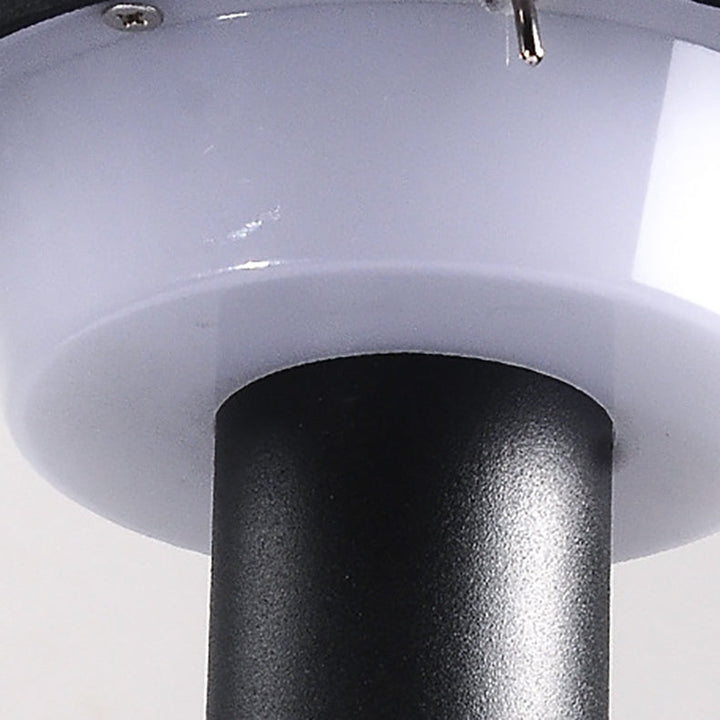 Modern Simplicity Waterproof Solar Round Aluminum Acrylic Outdoor Lights For Garden | Stornfield