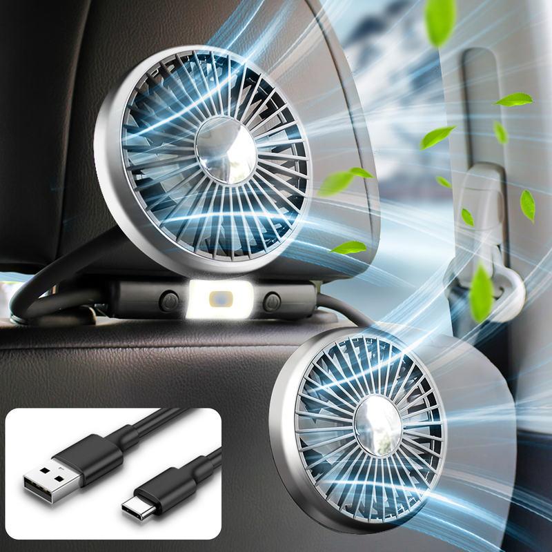Summer Dual-Head USB Hose Fan | Stornfield