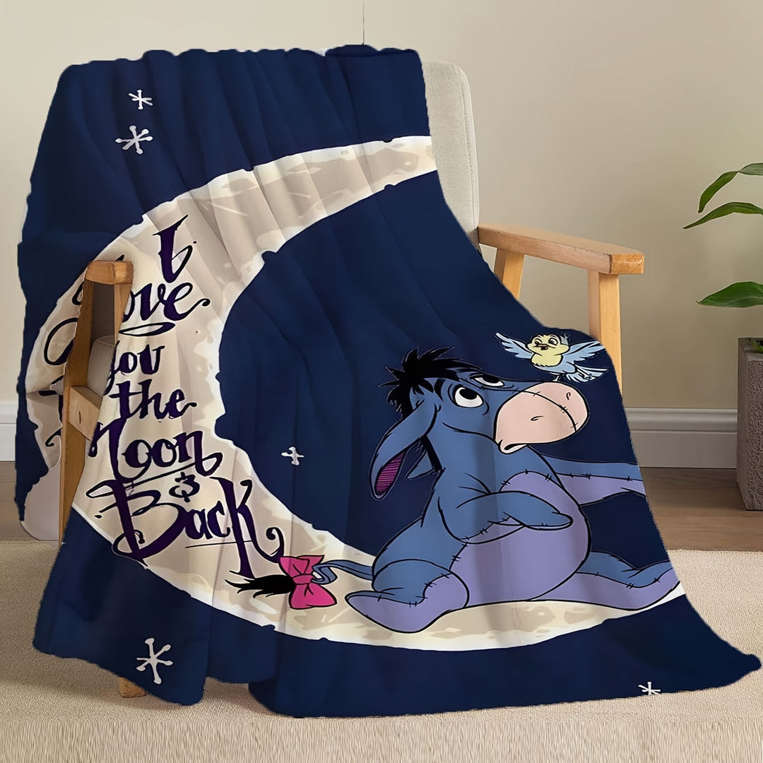 Stornfield | Soft Fleece Blanket with Eeyore Design - Available in Various Sizes for All Seasons
