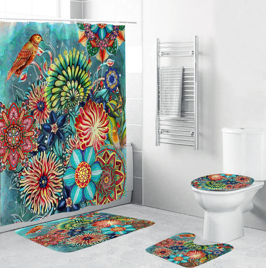 Floral Pattern Bathroom Set Stornfield