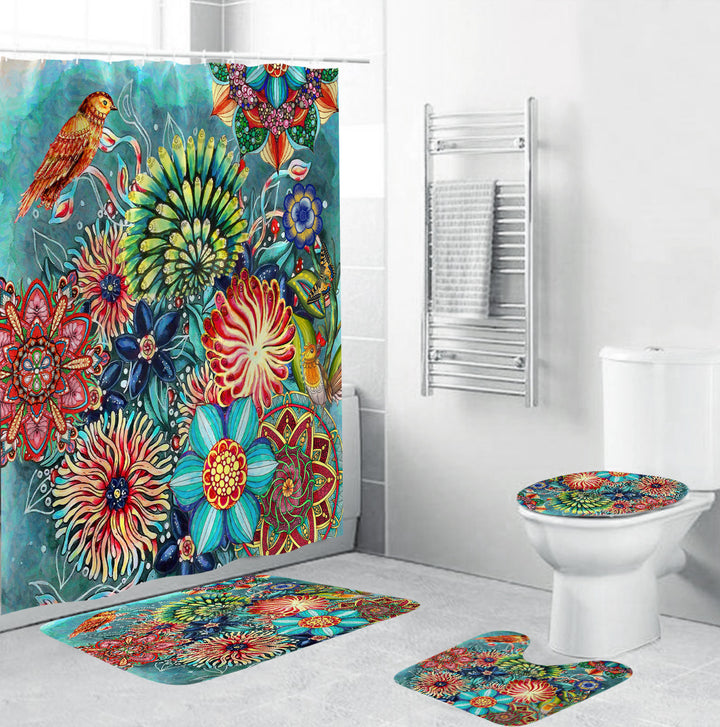 Floral Pattern Bathroom Set Stornfield