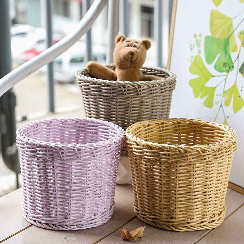 Unisex Round Storage Bowl made of woven material Stornfield