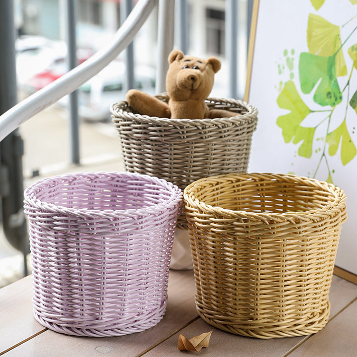 Unisex Round Storage Bowl made of woven material Stornfield