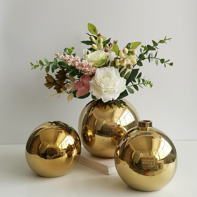 Decorative Round Ceramic Bouquets Holder Stornfeild