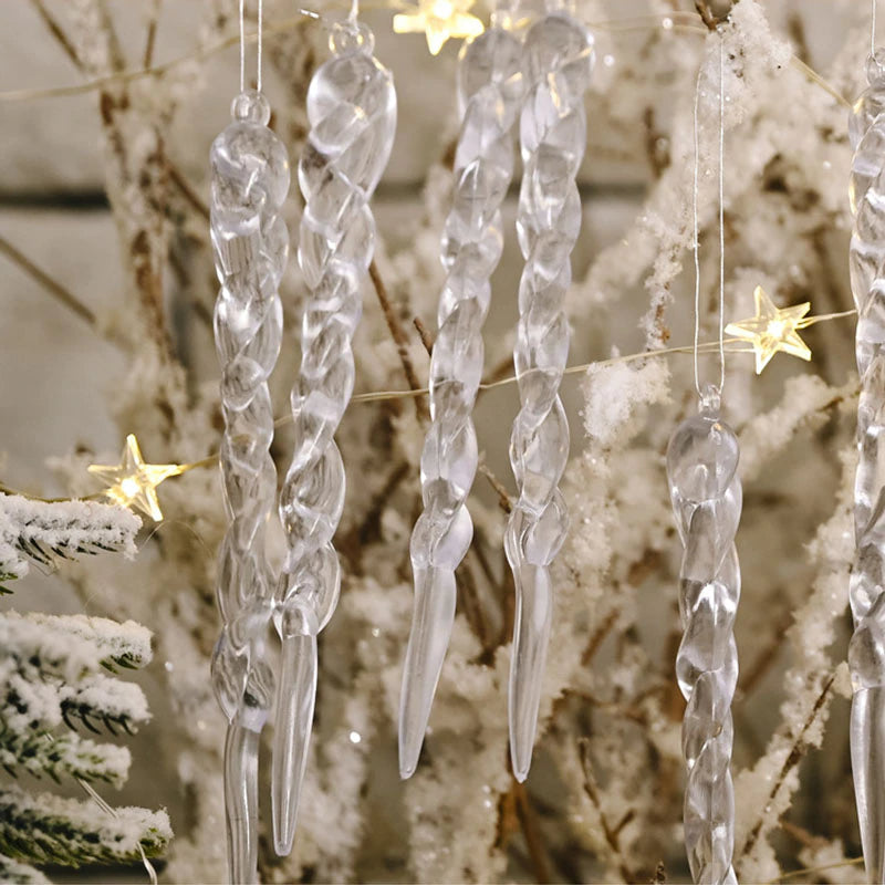12Pcs Christmas Tree Decoration Artificial Icicles | Stornfield
