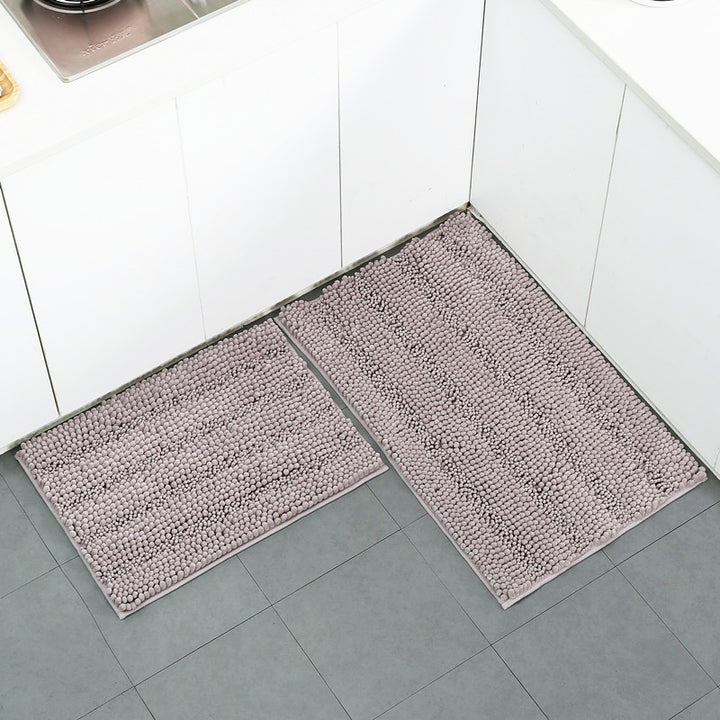 Textured Microfiber Kitchen Mat Set Stornfield