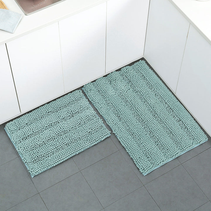 Textured Microfiber Kitchen Mat Set Stornfield
