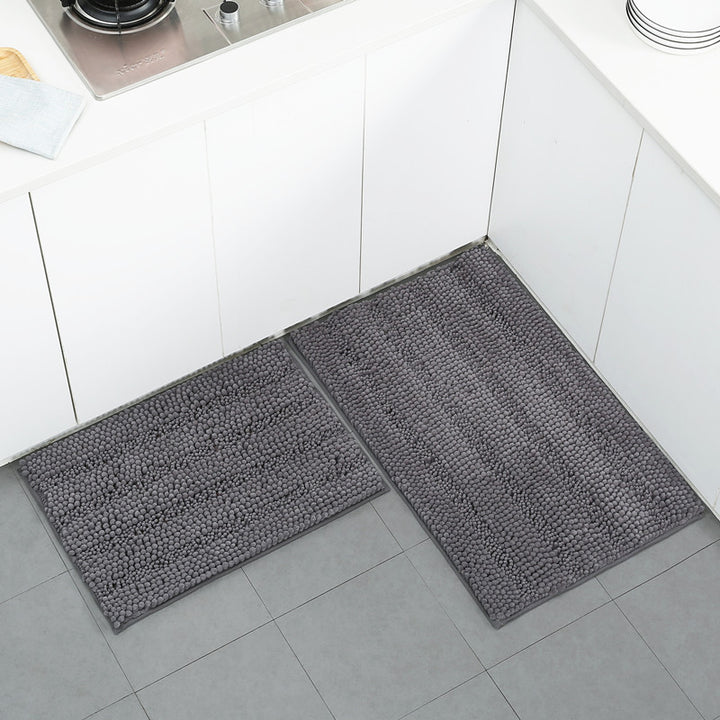 Textured Microfiber Kitchen Mat Set Stornfield