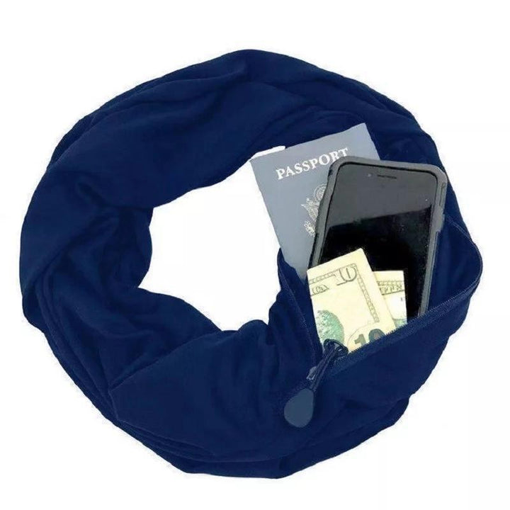 Stornfield | Warm scarf with hidden pocket for winter