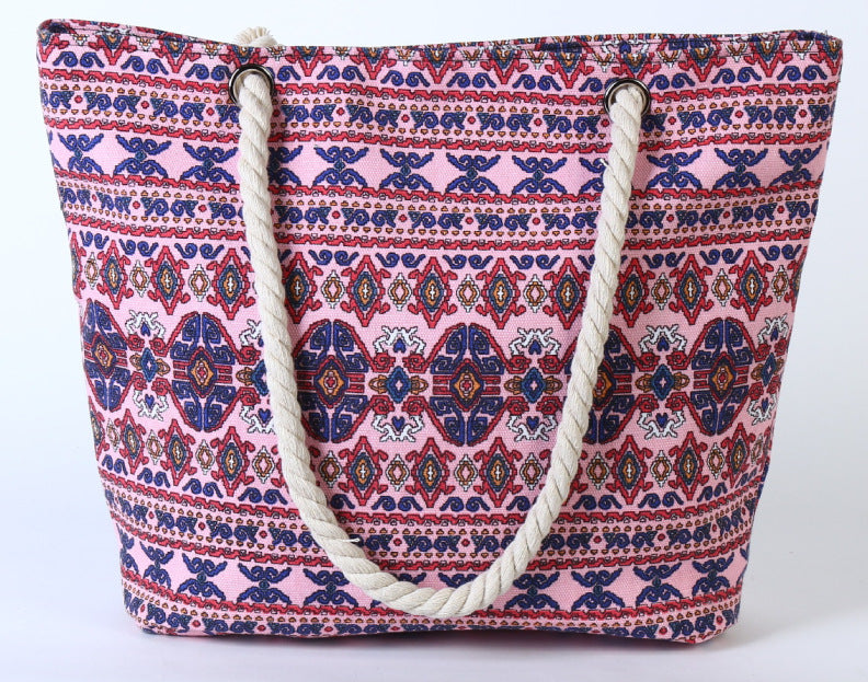 Large beach bag with ethnic pattern Stornfield