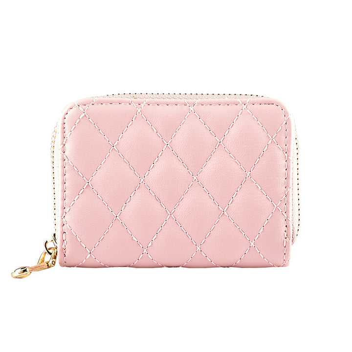Quilted Leather Card Holder