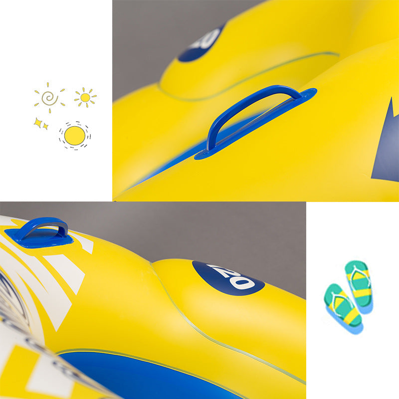 Unisex Inflatable Swim Ring with Practical Handles Stornfield