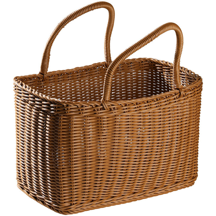 Unisex Handwoven Shopping Basket with Two Handles Stornfield