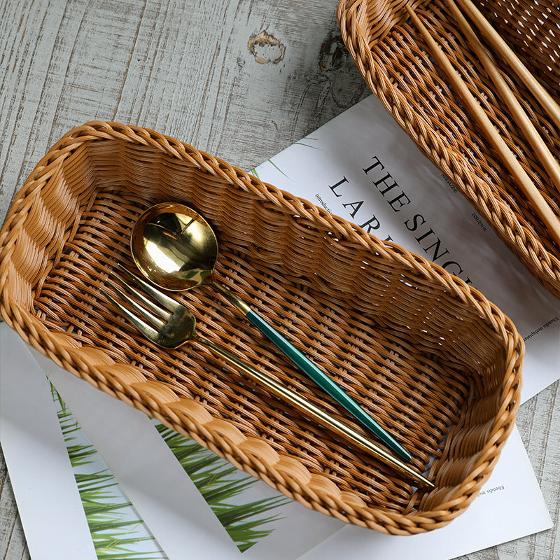 Rectangular Woven Storage Basket Stornfield