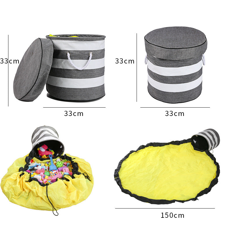 Toy storage basket with multifunctional wrap Stornfield