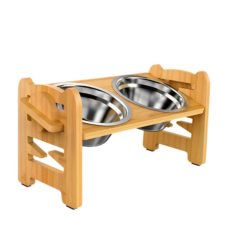 Stornfield Non-Slip Raised Dog Bowl Stand with Double Bowls