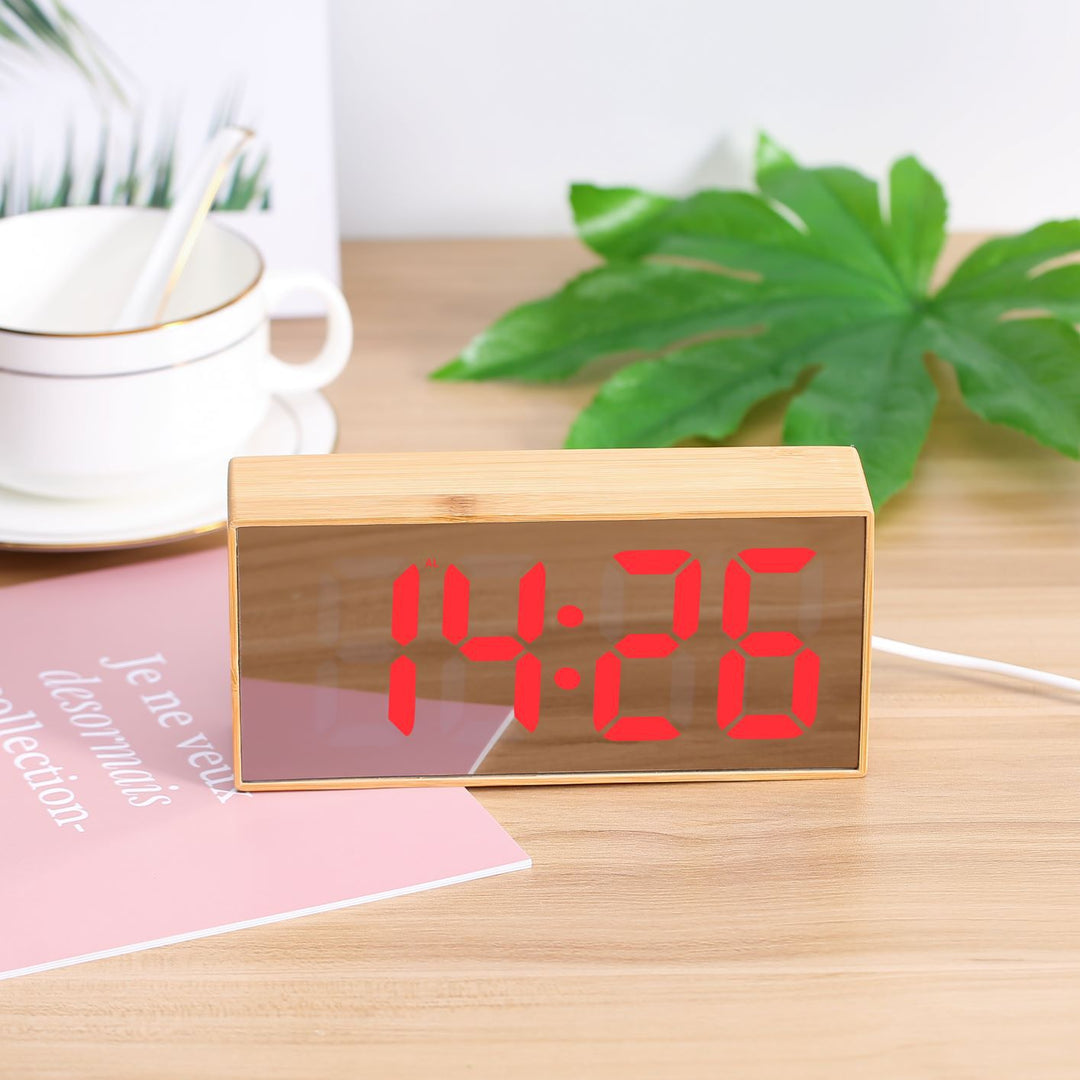 Digital Wooden Alarm Clock Stornfield